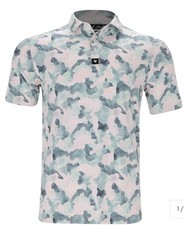 Bad Birdie Golf Polo Shirt Mirage Oasis Performance Stretch Men's Sz Medium