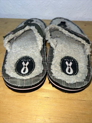Damen Privo Fell Flip-Flop Sandalen Brustkrebs Bewusstsein Gr. 5 - Bild 4 von 5