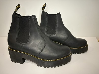 Dr. Martens Rometty Black Platform Boots 9L EUC