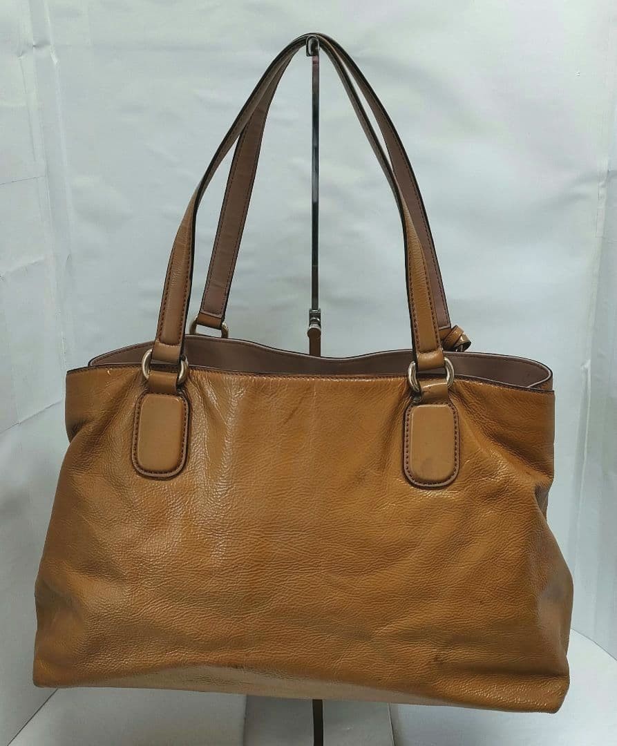 GUCCI Soho Tote Bag Brown Patent Leather Fringe Charm Authentic Vintage thumbnail 2