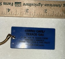 VINTAGE TEXACO ARNOLD'S SERVICE STATION TUCSON ARIZONA LUBE O FILE KEYCHAIN FOB