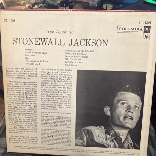 Stonewall Jackson The Dynamic Vinyl Sealed LE 10020 New Old Stock Lp - Picture 2 of 2