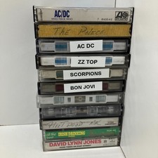 Lot of 11 Rock Cassette Tapes AC/DC ZZ Top Bon Jovi Police Fleetwood Play Tested