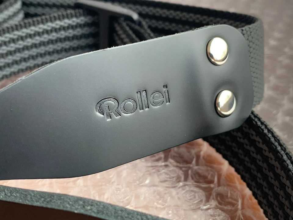 CORREA DE CUELLO DE HOMBRO DE NYLON PARA ROLLEIFLEX 3.5T 3.5E 3.5F 2.8E 2.8F/FX (NEGRO) Foto 2 de 4