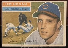 Jim Hegan #48 Vintage 1956 Topps MLB Cleveland Indians