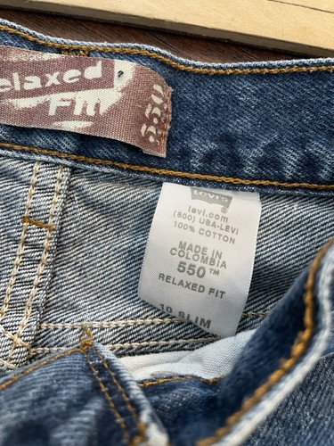 Vintage Levis Jeans, Size 10 Slim Boys 550 Tag Relaxed Fit 90’s W23 Grunge Y2K - Picture 5 of 8