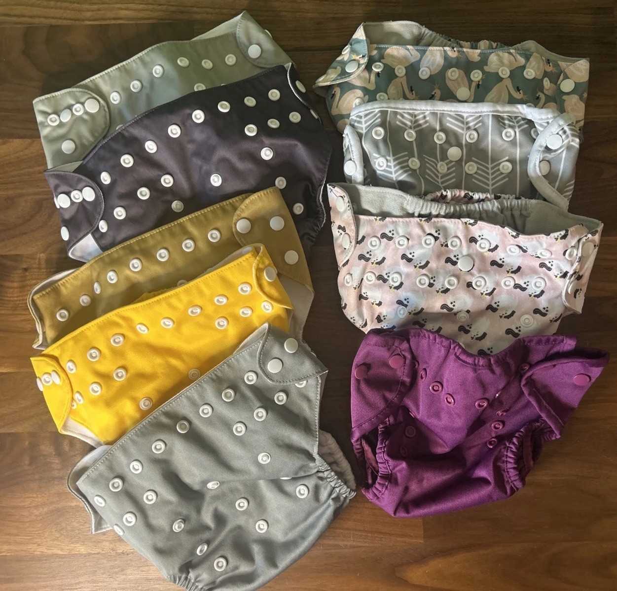 Lot 9 Cloth Diaper Unisex Boy Girl Nora’s Nursery Thirsties LBB Simple Being