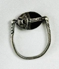 Vintage Sterling Silver 925 Reversible Flip Ring Carnelian Onyx Scarab Egyptian