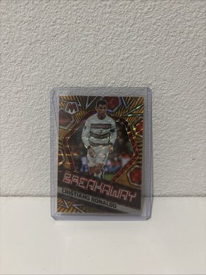 2021-22 Mosaic Cristiano Ronaldo Breakaway Orange Fluorescent Prizm SP