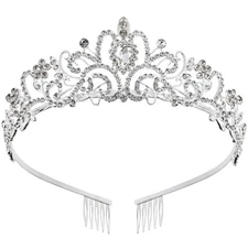 Crown for Women, Crystal Queen Tiaras for Girls Bridal Hair Accessories