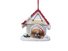 E S Pets 35355-6 Fawn Boxer Doghouse Ornament
