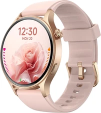 Smart Watch for Women,1.3" AMOLED Touchscreen Fitness Tracker, Make/Answer Calls