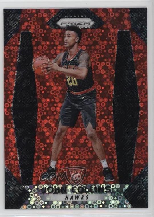 2017-18 Panini Prizm Fast Break Red Prizm 53/125 John Collins #109 hd2