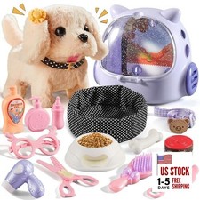 16 Pcs Robot Dog Toys for Girls, Toys for 3 4 5 6 7 8 Year Old Purple and Pink