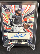 2026 Panini Prizm Stars Stripes Andrew Costello Silver Auto 18U National Team