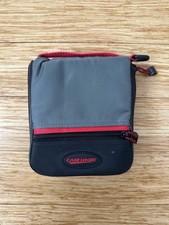 Case Logic Carrying Case 24 CD DVD Disc Nylon Storage Travel Zippered Pouch Red