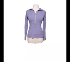 Hind S Partial Zip Purple Athletic Jacket Workout Yoga Running Casual....