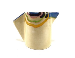 CLARICE CLIFF MILCH /SAHNEKÄNNCHEN IM LODORE MUSTER REF 384/1