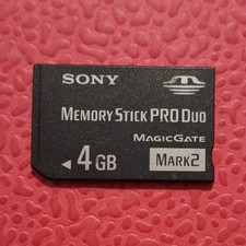 Sony Memory Stick PRO Duo 4GB Mark2 MagicGate MS-MT4G For Sony Mark2