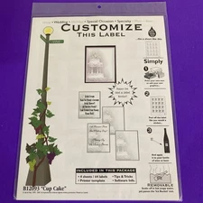 4th & Vine Wine Beer Bottle Labels B12093 Cup Cake 4 Sheets/64 Removable