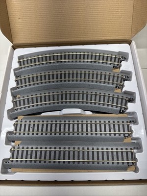Walthers Power Loc Nickel Silver HO Scale Four 9  ST 6 18D Curve Track Pack New
