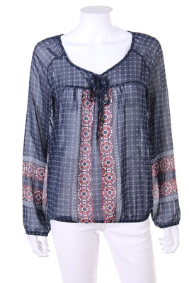 Yessica by C&A Blouse Print L blue black off-white