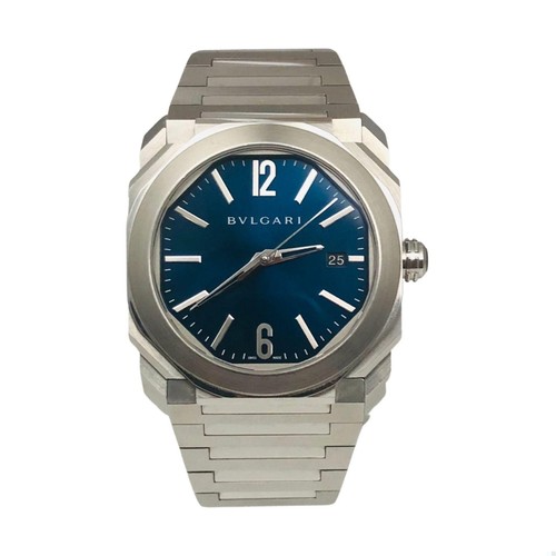 Bvlgari Octo Ref. BGO38S Blue Dial Stainless Steel 40 mm Watch - 第 1/5 張圖片