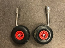 LONG FOLD UP Stainless Steel Boat Launching Wheels Rib Inflatable Tender Dinghy