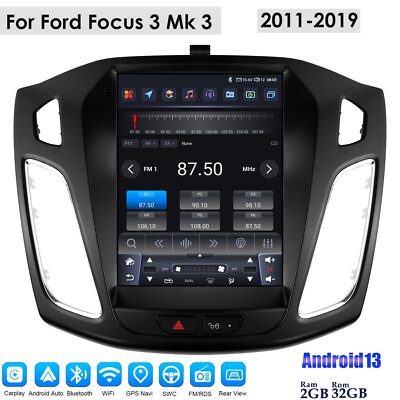 For Ford Focus MK3 2012-2018  9.7''Android13 Car Stereo Radio Carplay GPS Navi BT