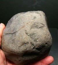 Prehistoric Paleo-American rock art sculpture...