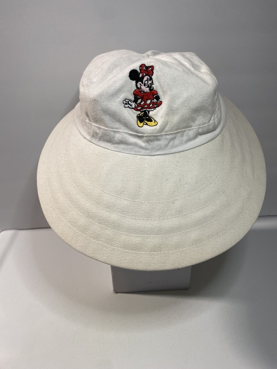 Disney Minnie Mouse Sun Visor Hat Wide Brim Beach JHats