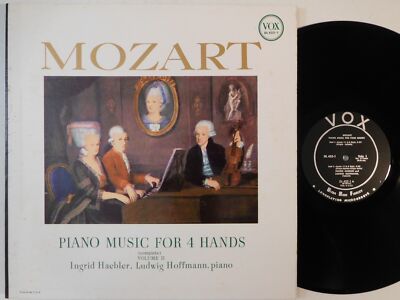 nm vinyl HAEBLER HOFFMANN Mozart Piano Music For 4 Hands Vol II VOX LP DL 432-1