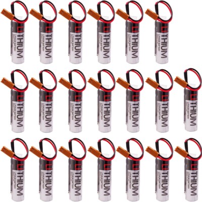 20X ER6V/3.6V PLC Battery for Mitsubishi M64 System with Plug AA battery