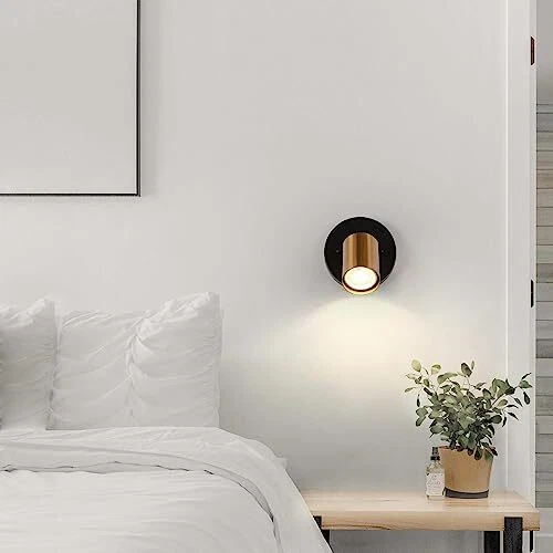 Durent Lighting Black and Gold Wall Sconces Small Wall Lights for