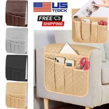 Remote Holder Caddy for Sofa Recliner Chair Armrest TV Leahter Pocket Couch Bag