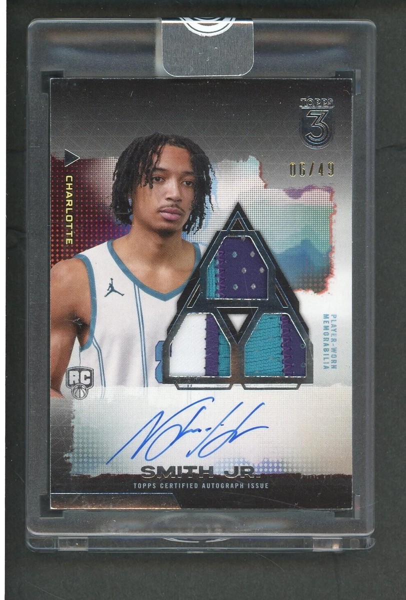 2024 Topps 3 Vertical Autograph Nick Smith Jr RPA RC Rookie