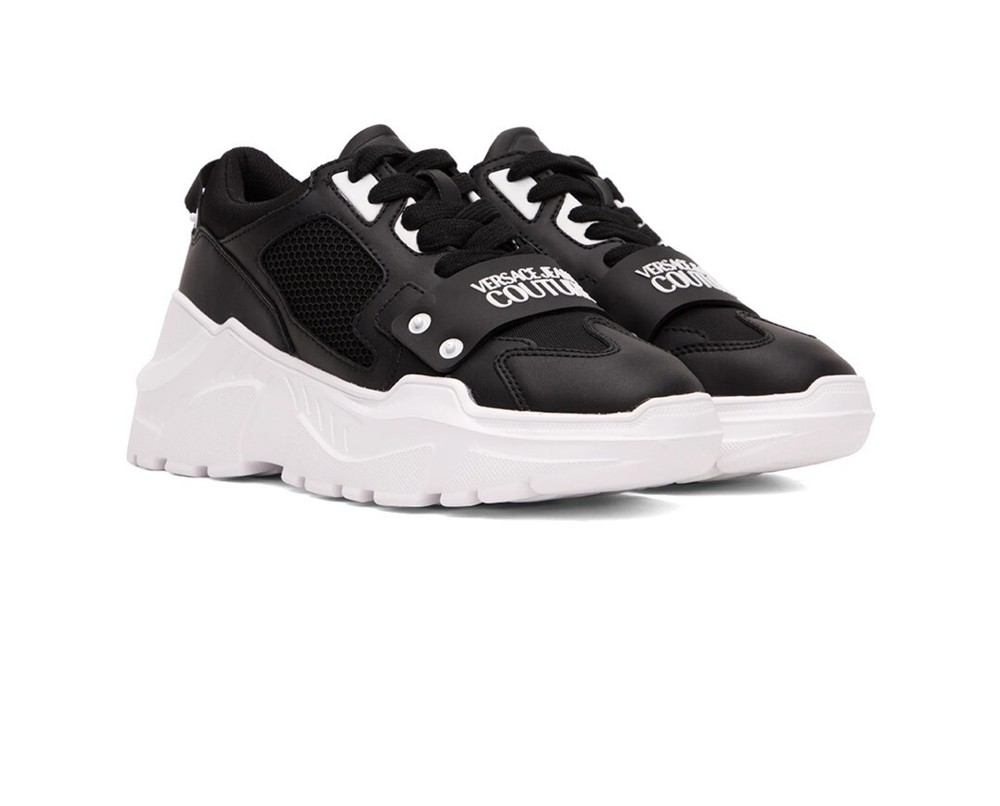 VERSACE JEANS COUTURE Black Speedtrack Sneakers