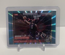2021 Donruss Paul George Franchise Features Holo Teal Laser Parallel Insert 🏀