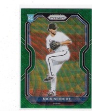 2021 Panini Prizm  Tier III # 231 Nick Neidert RC Green Wave Prizm Marlins 
