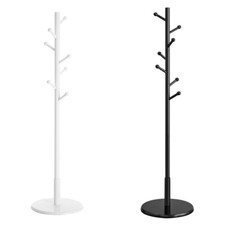 VASAGLE Garderobenständer, Kleiderständer aus Massivholz, Garderobe in Baumform