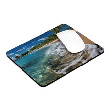 Beach Landscape Mouse Pad - Round  Square  Neoprene, Non-Slip Rubber Bottom