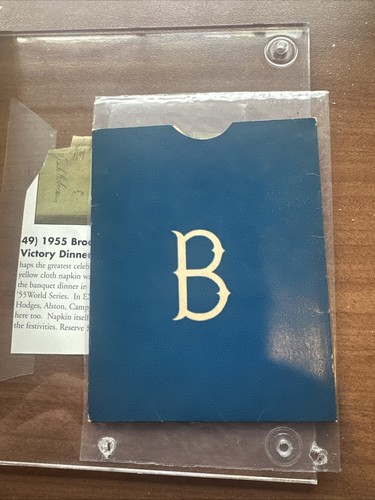 1955 Champion Brooklyn Dodgers Team Passport Extremely Rare Novelty - Picture 3 of 16