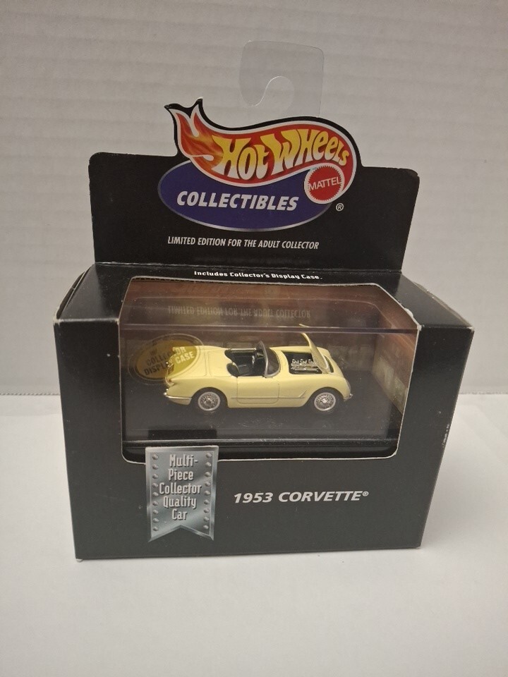 HOT WHEELS COLLECTIBLES BLACK BOX SERIES 1953 YELLOW CORVETTE ,NEW