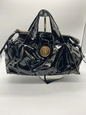 Gucci Enamel Black Hand Bag Authenticity