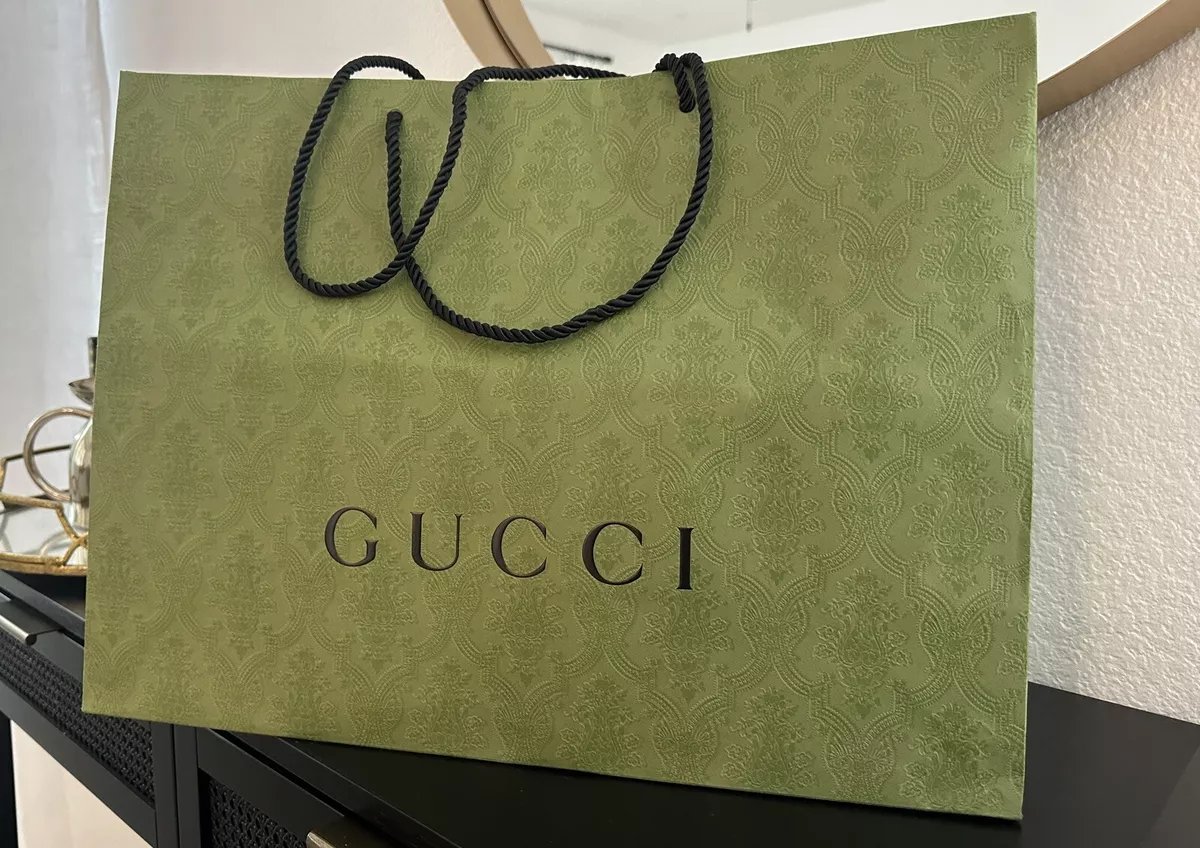 Gucci gift paper bag for wallet handbag jewllery watch jewelly bag- 29 –  Trendy Ground