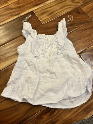 Girl’s wonder nation white ruffle top. Size 7/8 | eBay