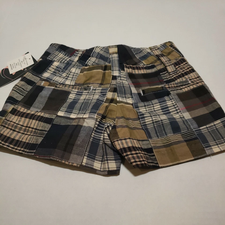 Pantalones Cortos JENNIFER & GRACE Verde Azul Algodón Niñas Talla 7 NUEVO Foto 3 de 4