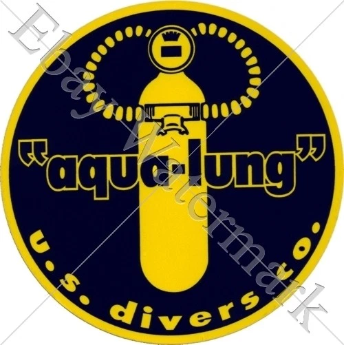 MARKENLOS aqua-lung Diver decal sticker Aufkleber Diving plongee scuba tank Tauchen New