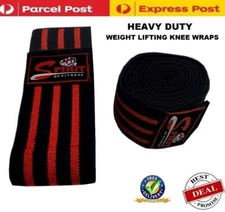 SPIRIT HEAVY DUTY POWERLIFTING KNEE WRAPS BODYBUILDING/Weight lifting STRAPS
