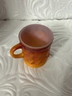 Vintage Set Of 4 Sunburst Anchor Hocking Fire King Kimberly Diamond Coffee Cup